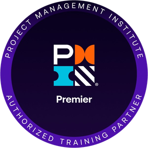 PMI Premier Authorized Training Partner badge (opens Credly verification)